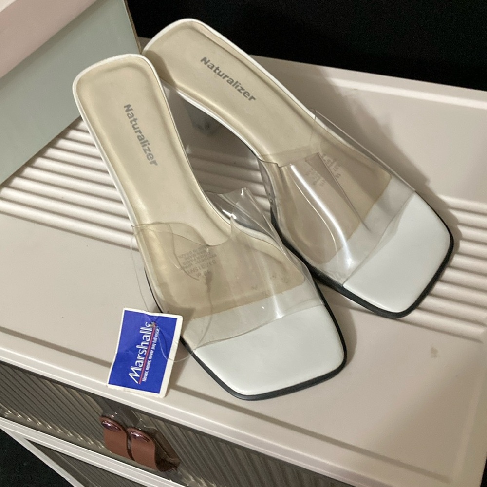 Clear sandals
